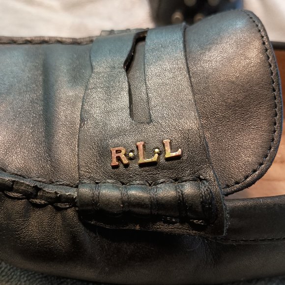 Ralph Lauren Belen Black Leather Driver Loafer - Picture 15 of 15